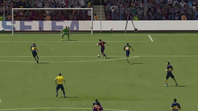 DEMO DI FIFA 15 Xavi  un gol senza guardare