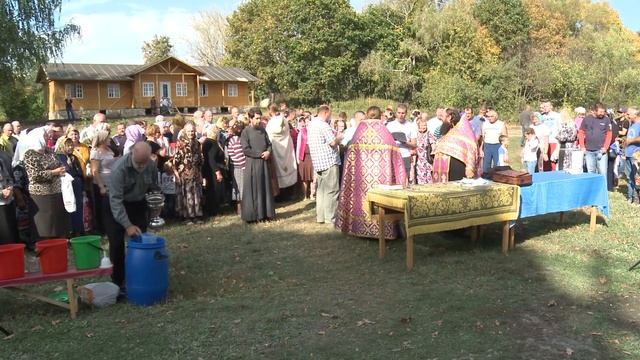 27 09 2015 Служба на Крестовоздвиженье. Устанавливаем Крест