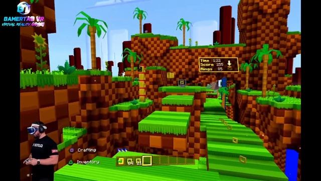 Minecraft x Sonic VR is AMAZING! Sonic the Hedgehog in Minecraft VR - Playstation VR PSVR PS5