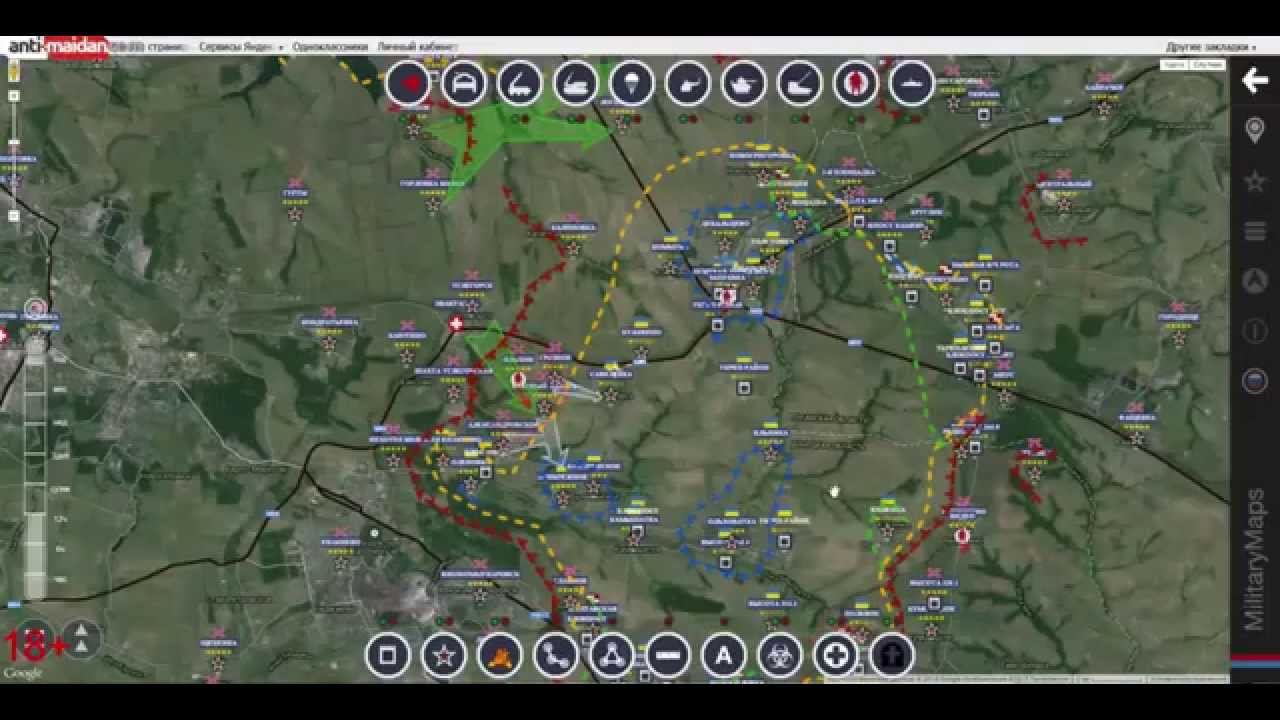 Обзор карты боевых действий MilitaryMaps за 09.02.2015 [Basketok]