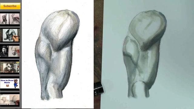 How To Draw The Upper Arm (Biceps Triceps Deltoids) Step By Step