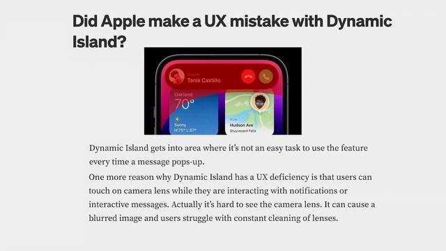 The Mistakes of Apple's Dynamic Island (Dynamic Island review)
