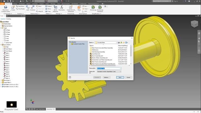 INVENTOR 2019 - TRANSMISSION ASSEMBLY - DRAWING