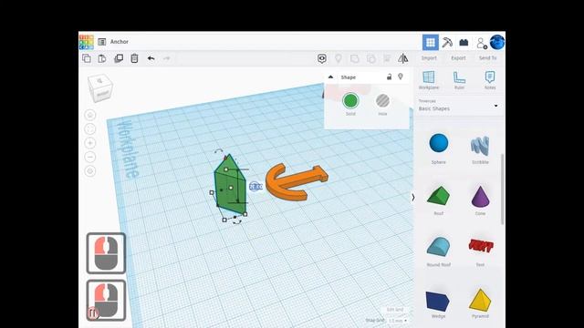 TinkerCAD Anchor