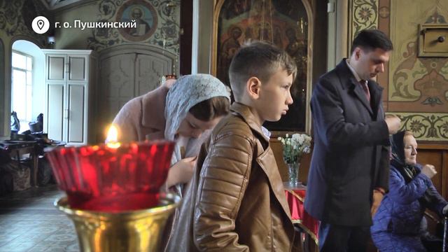 Епископ Сергиево-Посадский и Дмитровский Кирилл совершил Божественную литургию в Пушкинском