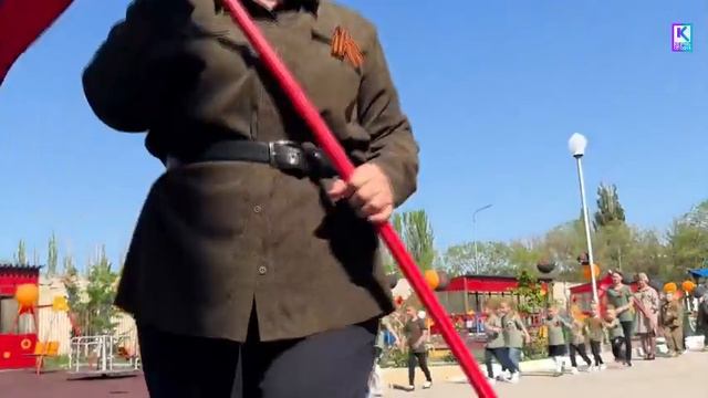 Парад Победы и демонстрация "военной" техники прошли в детском саду в Керчи