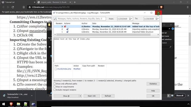 Apache Subversion Basics with TortoiseSVN
