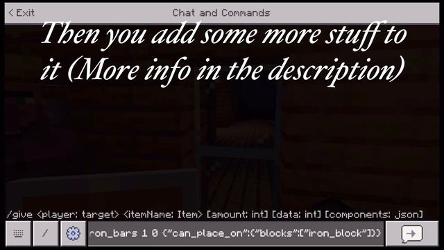How to do the full give command in Minecraft ?