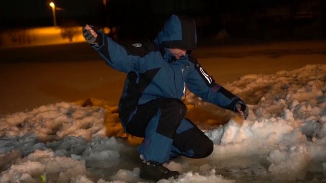 Ловля форели ночью на платнике