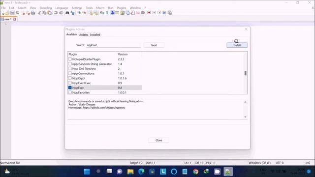 How to run python in notepad