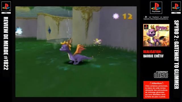 Review de merde #1822 : Spyro 2 - Gateway To Glimmer [PS1]