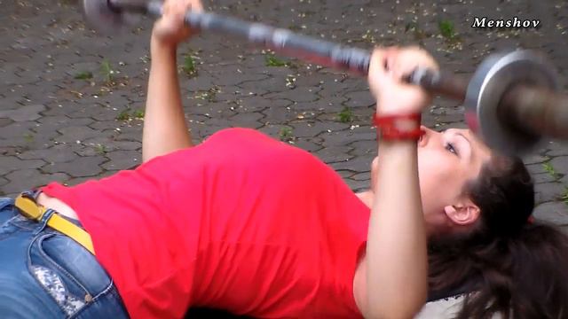 The girl from the Ukraine, strong and beautiful