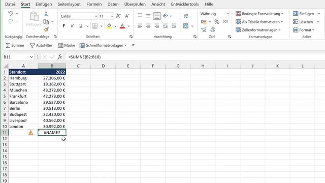 Die 7 häufigsten Fehler in Excel und wie man sie lösen kann | Microsoft Excel Grundlagen Tutorial