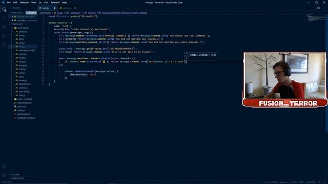 HOW TO MAKE A DISCORD BOT || PART 25 LOCK & UNLOCK COMMAND