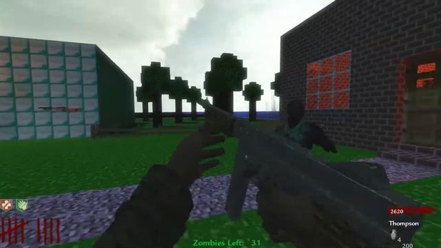 Call of Duty World at War: Classic Custom Zombies Minecraft map (No commentary)