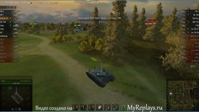 WOT: Мурованка - Bat Chatillon 25 t - 6 фрагов -