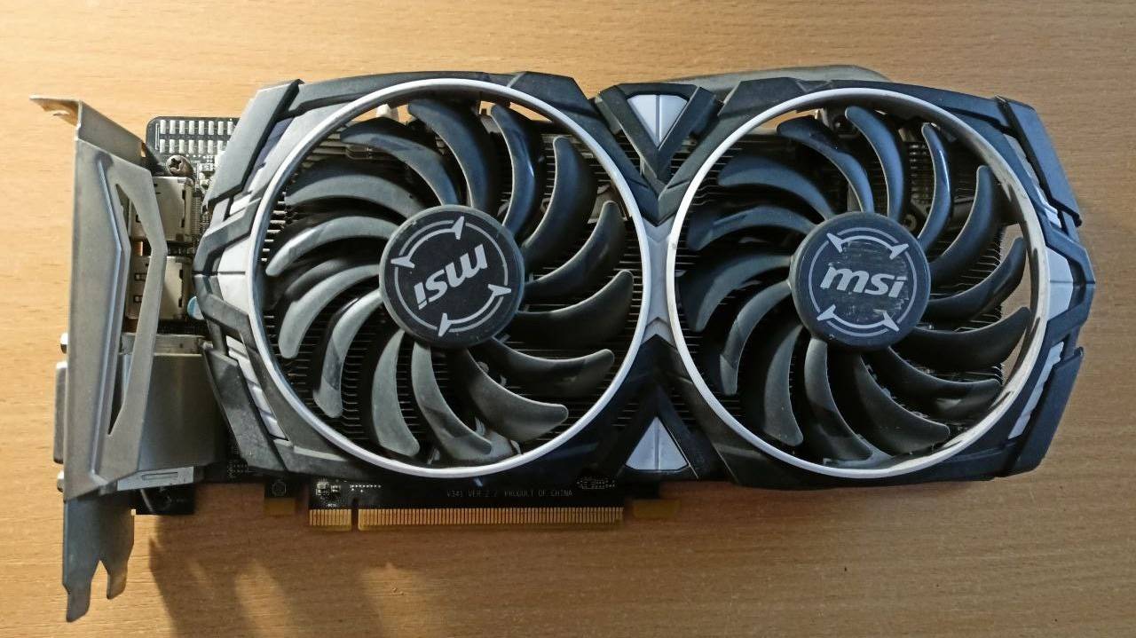 Рабочая MSI RX580 Armor 8Gb