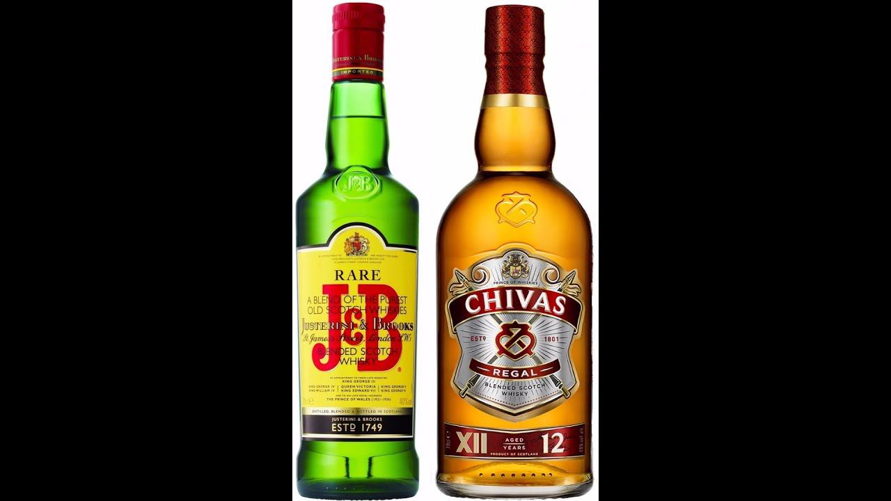 Сравнение Blended Scotch Whisky J&B Rare с Whisky Chivas Regal.