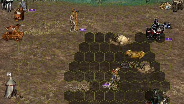 Heroes III (1) сложный бой.