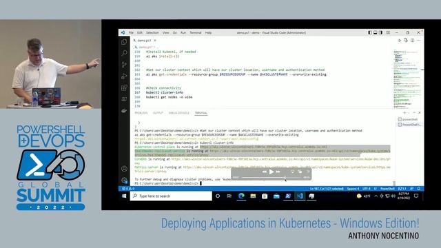 PSHSummit 2022 - Deploying Applications in Kubernetes - Windows Edition! by Anthony Nocentino
