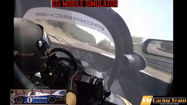 Stefan Bellof tribute Porsche 956 at Nordschleife SSi Racing Team Mobile Simulator