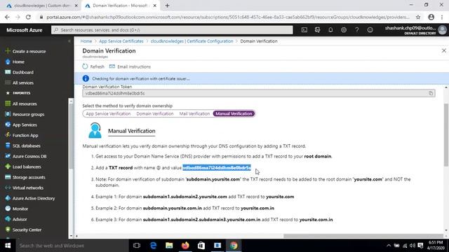 Azure Web APP Service Provision SSL Certificate Web APP Part 8 | WhatsAPP No- 8817442344