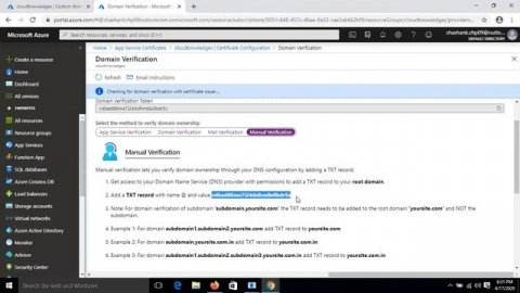 Azure Web APP Service Provision SSL Certificate Web APP Part 8 | WhatsAPP No- 8817442344