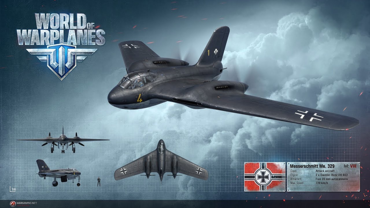 World of Warplanes: Me 329 Истребительно-штурмовой бой :)