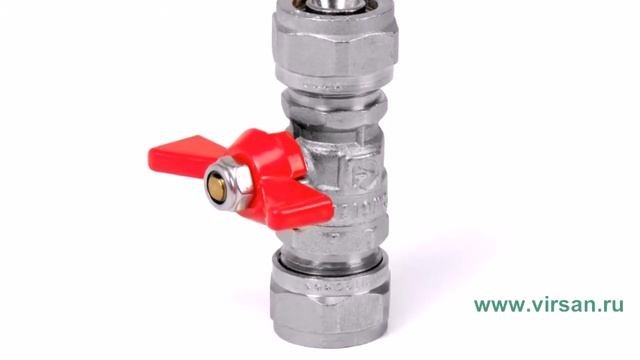 Шаровый кран VALTEC VT.343.N.1616 16 мм под обжим
