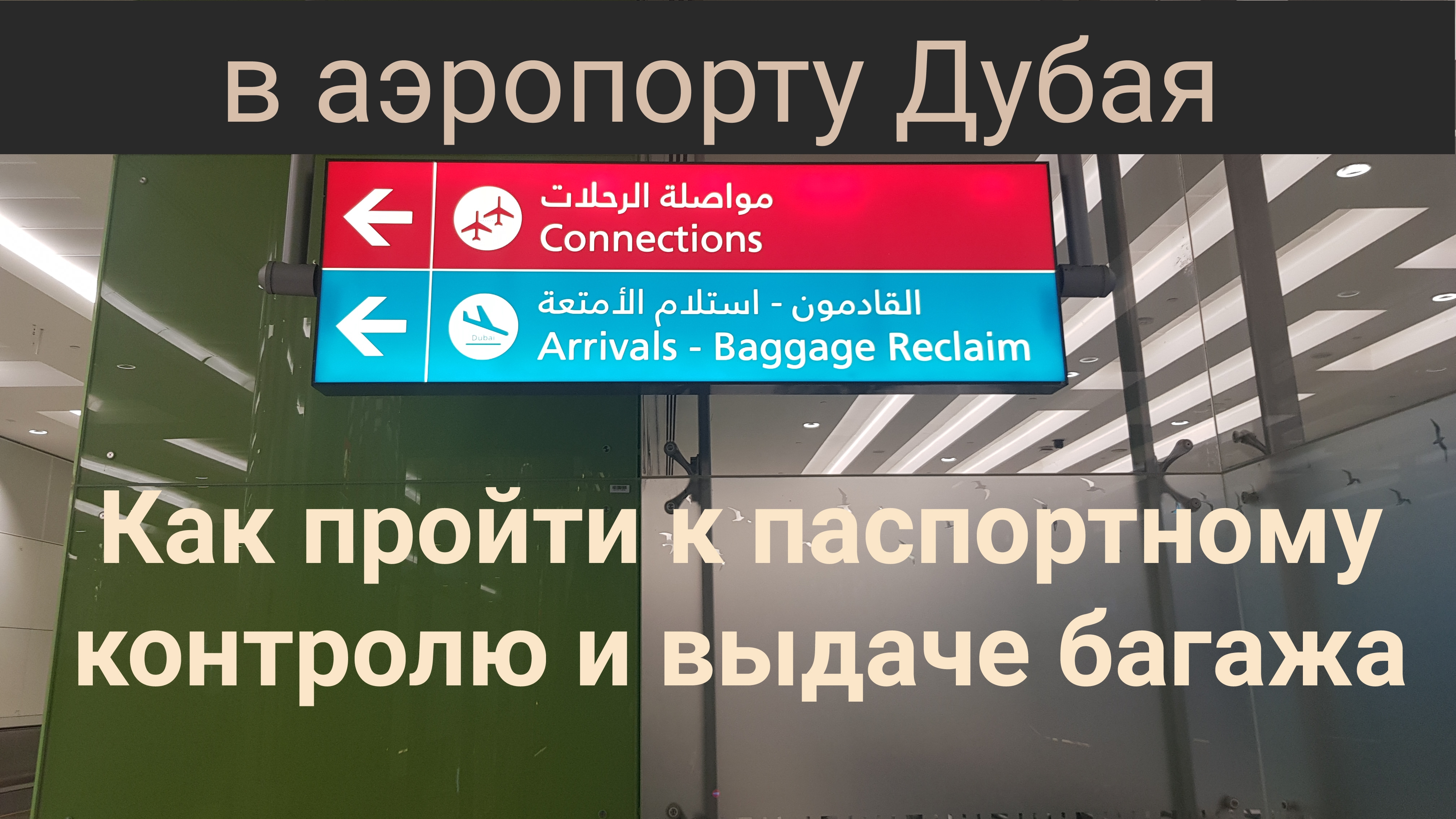 Как выйти из аэропорта Дубая (DXB). Для тех, кто первый раз.