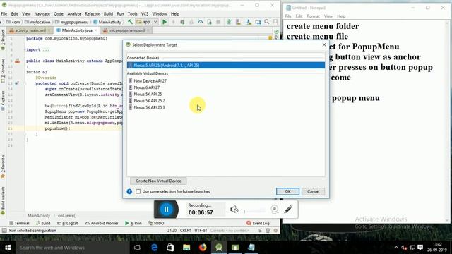 How-to-Create Popup menu in Android