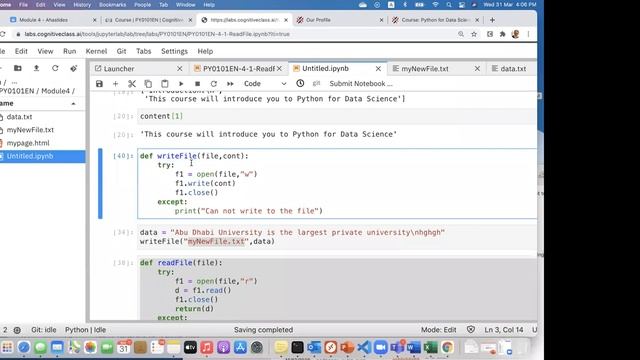 Python for Data Science Module 4