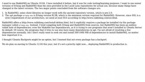 What is the most simple way to install newer versions of RabbitMQ and Erlang on Ubuntu 10.04?