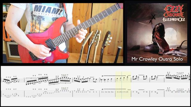 Ozzy Osbourne- Mr Crowley Outro Guitar Solo Tab