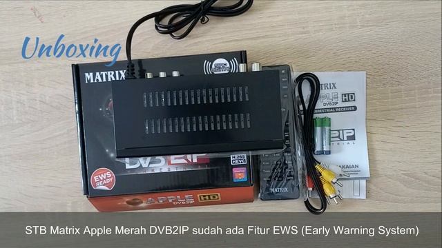 REVIEW SET TOP BOX MATRIX APPLE MERAH DVB2IP 2023 | Memory 1 GB Dengan Port LAN