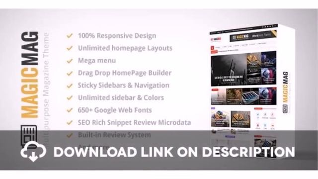 Magic - Responsive WordPress News, Magazine, Blog Theme Free Download