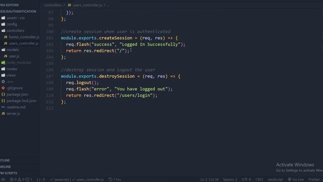 Login Auth using NodeJS, PassportJS, MongoDB, Express