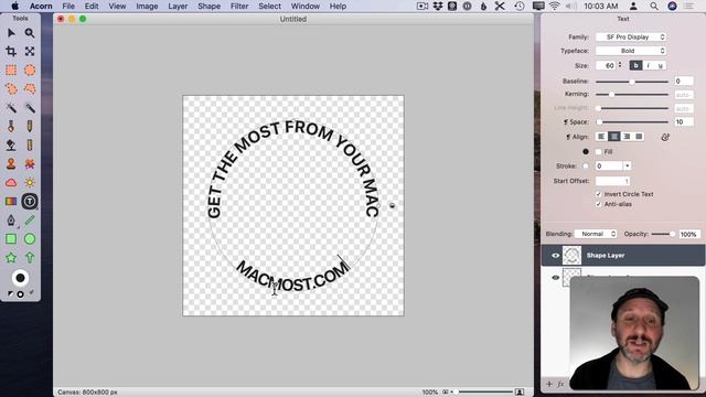 Creating Circular Text On Your Mac