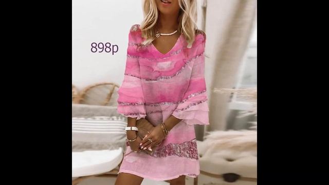 Покупки Одежды с AliExpress - Стильное летнее платье