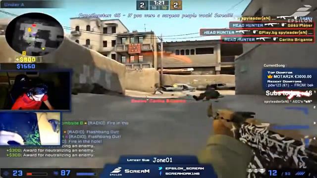 CS:GO l "ScreaM" 10 Лучших моментов