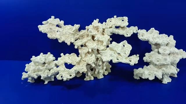 Комплект декорации из биокерамики для морского аквариума размером 100-120х50-60х50-60 см