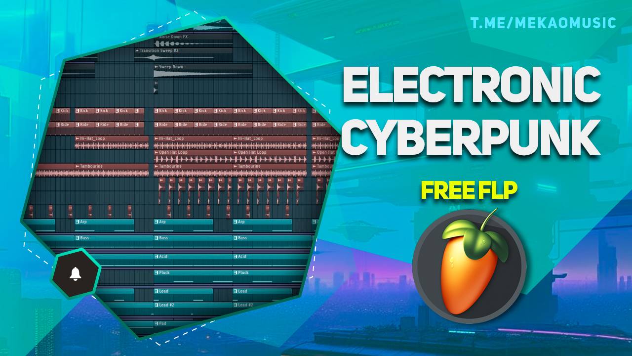 Cyberpunk Music в FL Studio 20 (+FREE FLP/Бесплатный FLP)