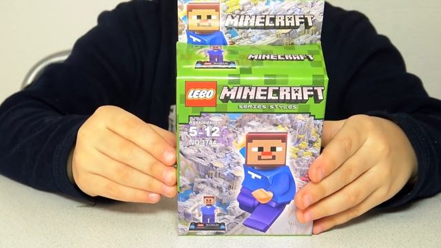 Лего Майнкрафт из Китая. Минифигруки Стив и Алекс, распаковка. Lego Minecraft unboxing