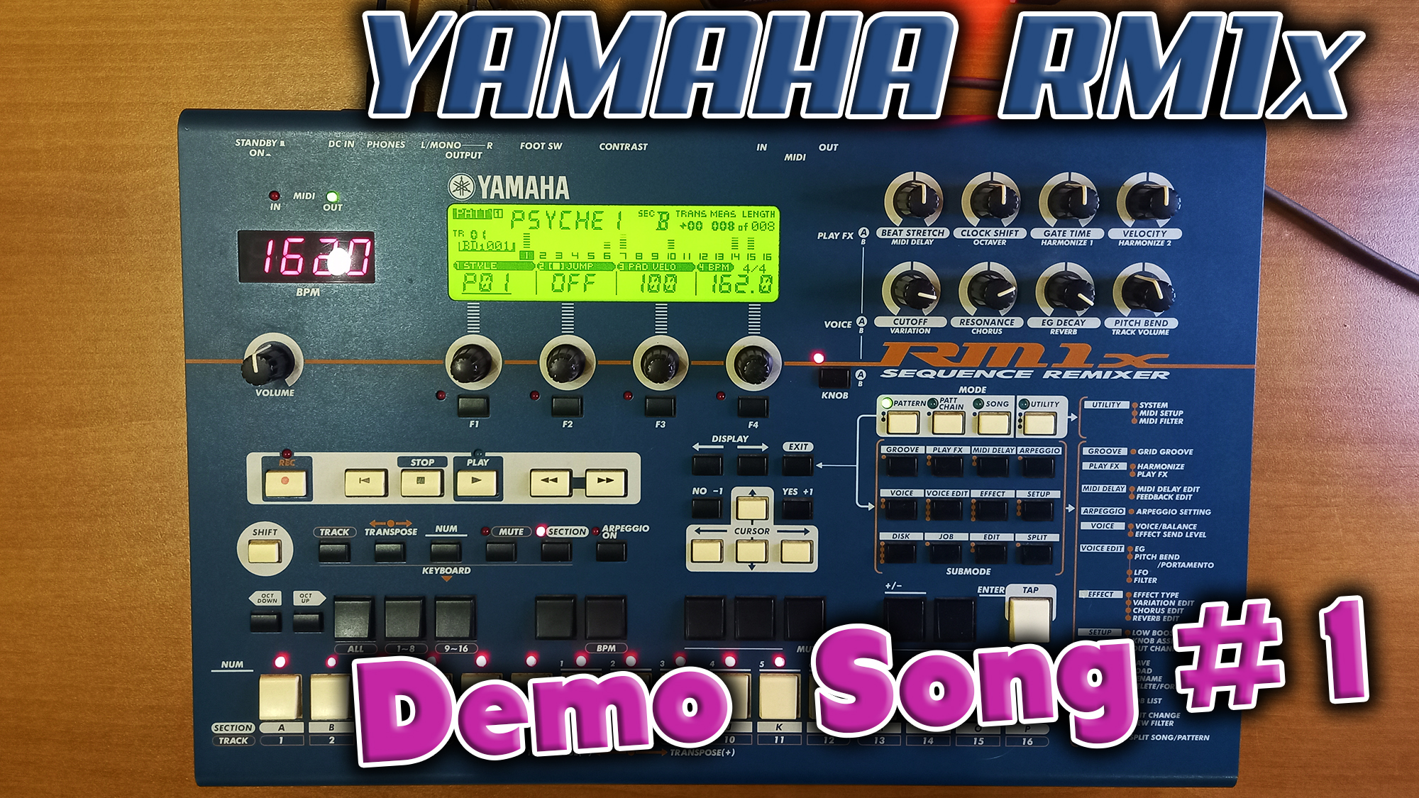 Грувбокс из далёкого 1999 года - Yamaha RM1x !  Слушаем Demo song #1