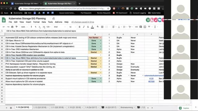 Kubernetes SIG Storage 20181206