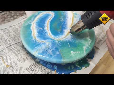 Очень красивые часы из эпоксидной смолы своими руками | eautiful watch made of epoxy resin