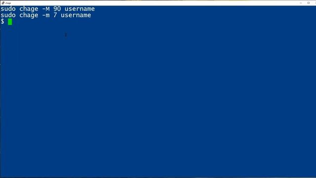 How to use the chage command: 2-Minute Linux Tips