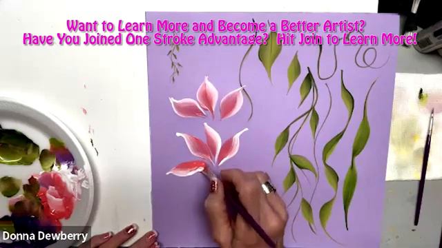 Learn to Paint One Stroke - Practice Strokes With Donna Dagger Brush Strokes Donna Dewberry 2024