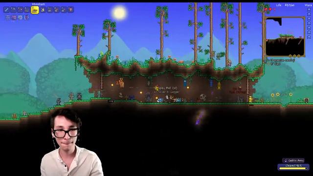 Cthulhu Rises! At least parts of him... | Terraria - Live Stream