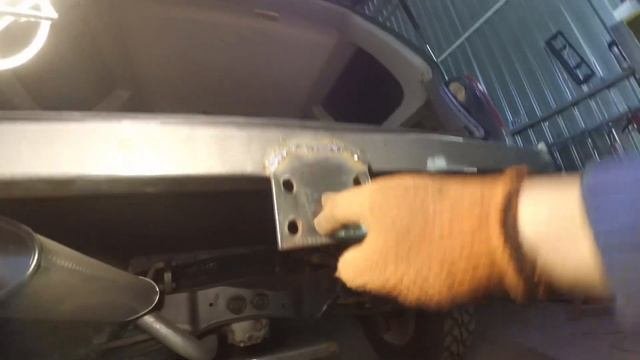 Задний силовой бампер на Subaru Forester
